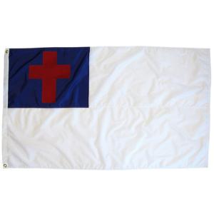 3x5 ft Christian Super-Poly Flag With Mastercard For Sale