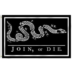 3x5 ft Black Join or Die Super-Poly Flag Looking For Cheap Pice