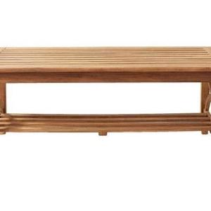 Abbington Natural Teak Wood Outdoor Coffee Table Get To Buy Cheap Pice
