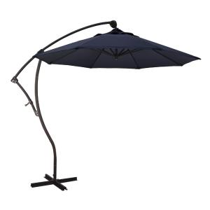 9' Bronze Aluminum Cantilever Navy Blue Patio Umbrella  #SA1228 Sale Lowest Pice