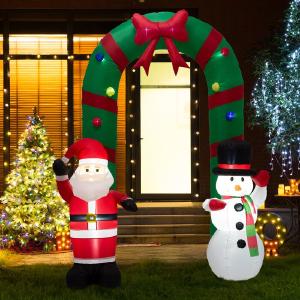 8FT Christmas Inflatable Santa Snowman Gate Arch Ebay Online