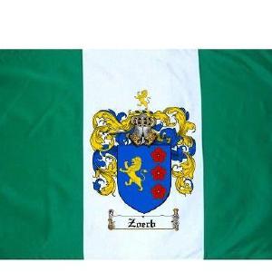 Zoerb Coat of Arms Flag / Family Crest Flag Professional