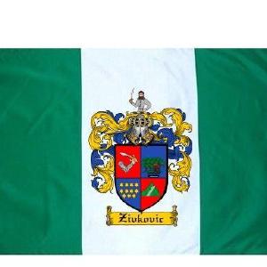 Zivkovic Coat of Arms Flag / Family Crest Flag Cheap Sale Geniue Stockist