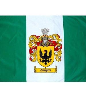 Zimpfer Coat of Arms Flag / Family Crest Flag For Nice