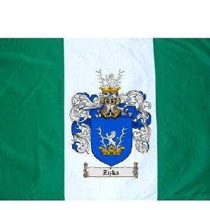 Zizka Coat of Arms Flag / Family Crest Flag Cheap With Paypal