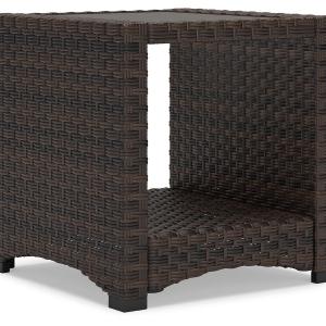 Windglow - Brown - Square End Table Pay With Visa For Sale