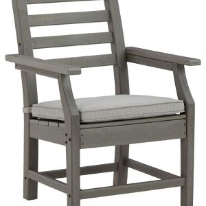 Visola - Gray - Arm Chair With Cushion (Set of 2) Discount Cheap Online
