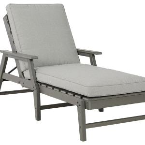 Visola - Gray - Chaise Lounge With Cushion Collections Cheap Pice