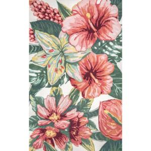 Contemporary Floral Sabrina Indoor/Outdoor Patio Area Rug Looking For Online