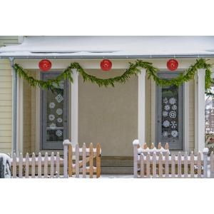 6 Blue Led Hanging Crystal Sphere Ball Outdoor Christmas Decoration Cheap Sale Perfect