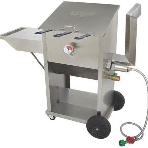 Bayou Classic 700-709 Deep Fryer With Side Shelf, Stainless Steel, Propane Gas, 9 Gal Buy Cheap Latest