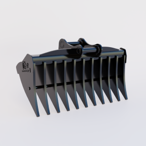 Volvo EC200E Excavator Land Clearance Rake - 84" Heavy Duty Clearance Big Discount