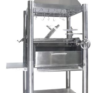 Argentine Wood Fire & Charcoal Grill all Stainless Steel | BBQ02SS Factory Outlet