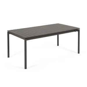 Zaltana Outdoor Extendable Outdoor Dining Table 180cm - Black Clearance Clearance