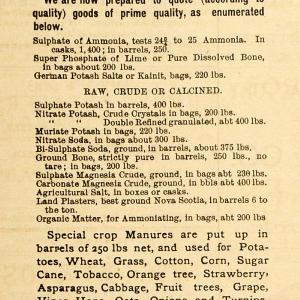 1883 Ad Agriculture Chemical Crop Fertilizer Thurber - ORIGINAL GROC1 Largest Supplier Online