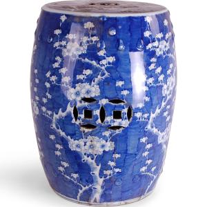 18 BLUE AND WHITE HAWTHORNE GARDEN SEAT Exclusive Online