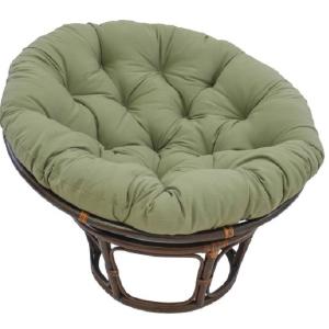 44" Solid Twill Papasan Cushion, Fits 42" Papasan Frame, Sage Cheap Sale Amazing Pice