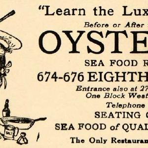1923 Ad Oyster Bay Seafood Restaurant Chef Cooking Pot - ORIGINAL THR1 Pay With Visa
