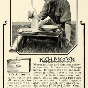 1923 Ad American Gas Machine Kampkook Camping Food Griddle Outdoor NGM1 Clearance 100% Original