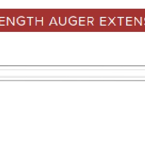 72" Premier Auger Extension Assembly, 2.50" Hex (72" Fixed Length) Cheap With Mastercard