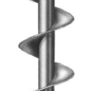 12" Premier Standard Duty Single Flighting CDF/SF Auger, 4 Foot Length, 4-Teeth A12CDF4SF Hot Sale