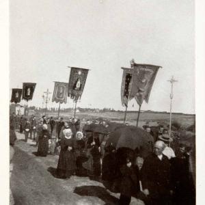 1906 Print France Procession Saint Anne Palude Flag Ceremony Worship XGDB3 Sale Purchase