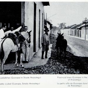 1956 Print Guanape Anzoategui Venezuela Cityscape Donkey Horse Street XGQC4 Top Quality For Sale