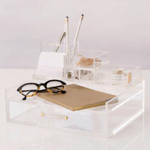 Acrylic Inbox Drawer Open Filing Unit - CLEAR TTR142 With Mastercard Cheap Pice