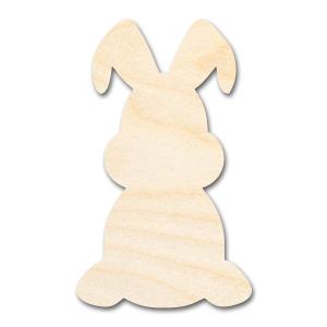 Bigger Better | Unfinished Sitting Bunny Silhouette |  DIY Craft Cutout Explore