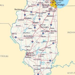 Mape Ilinois prikaz puteva Cheap Sale Amazing Pice