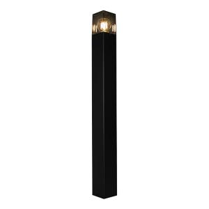 LED Tuinpaal - Staande buitenlamp met Smoked Glas | 80cm | Zwart | IP44 - Denver Good Selling Online