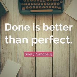 Done is better Amazon For Sale