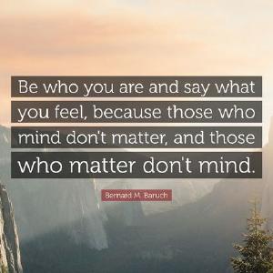 Be who you are Sale Genuine