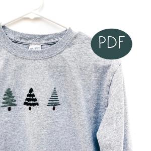 Winter Trees PDF Embroidery Pattern Finishline