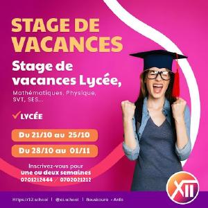 XII School - Stages de vacances Clearance Order
