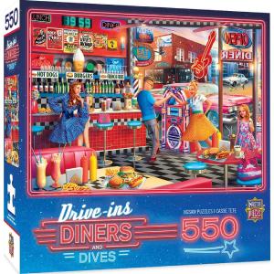Drive-Ins, Diners, and Dives - Good Times Diner - 550 Piece Puzzle New Arrival