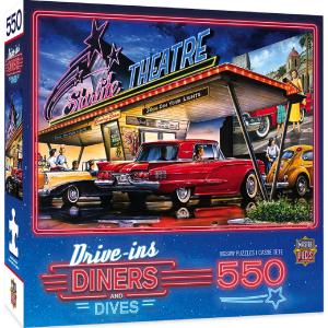 Drive-Ins, Diners, and Dives - Starlite Drive-In - 550 Piece Puzzle Discount Cheap