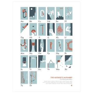 The Alpinist's Alphabet Print by My Outdoor Alphabet Clearance Wholesale Pice