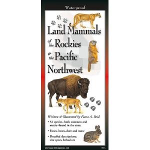 Land Mammals of the Rockies and Pacific Northwest - Folding Guide For Nice For Sale
