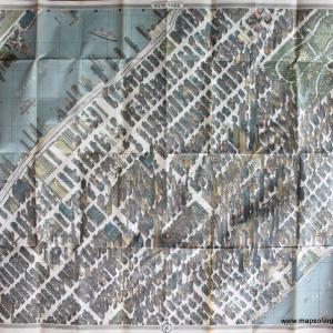 1964 - New York Map-Guide, Picture Map in Full Color, Street Map and Subway Map - Antique Map Reliable Sale Online