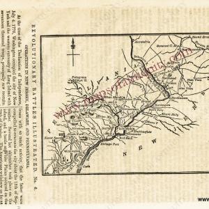 1839 - Map Shewing the Operations of the American and British Armies during the Years 1776 and 1777 in New Jersey, Pennsylvania, and Delaware - Antique Map Outlet Choice