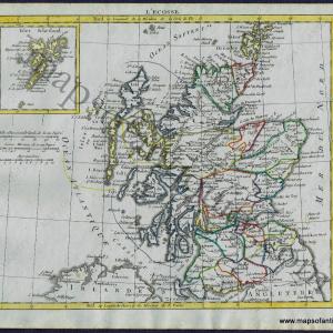 1806 - Scotland - L'Ecosse - Antique Map Discount Shop