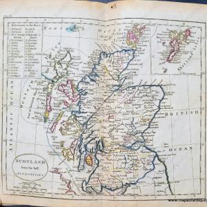 1800 - Scotland from the best Authorities - Antique Map Cheap Manchester
