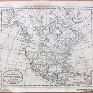1814 - A General Map of North America from the best Authorities. - Antique Map Sale Choice