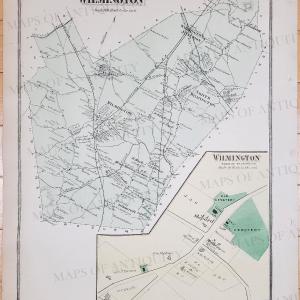1875 - Wilmington (MA) - Antique Map Outlet Deals