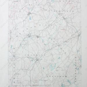 1890 - MA/RI Franklin sheet, Antique Map topo map - Antique Map Cheap Sale Low Pice