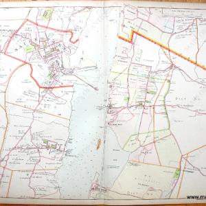 1891 - Section 24 - Portion of Ulster County and Portion of Columbia & Dutchess County - Antique Map Looking For For Sale