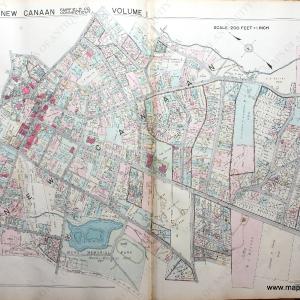 1938 - [Part of] Town of New Canaan, Fairfield County, Connecticut, Plate 35 - Antique Map Buy Cheap Outlet