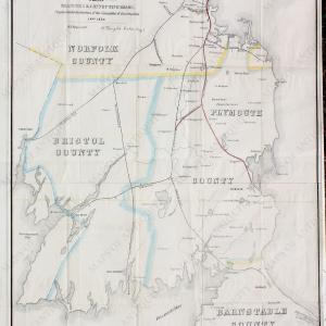 1850 - Map of the Old Colony Railroad*****SOLD***** - Antique Map Reliable Cheap Online