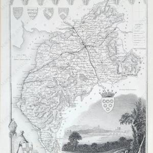 1850 - Cumberland - Antique Map Looking For For Sale